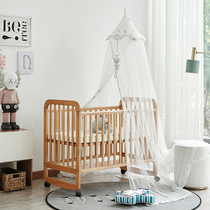 Cartoon Crib Mosquito Net With Bracket Full Hood Style Universal Newborn Baby Anti-mosquito Hood Child Foldable Lift