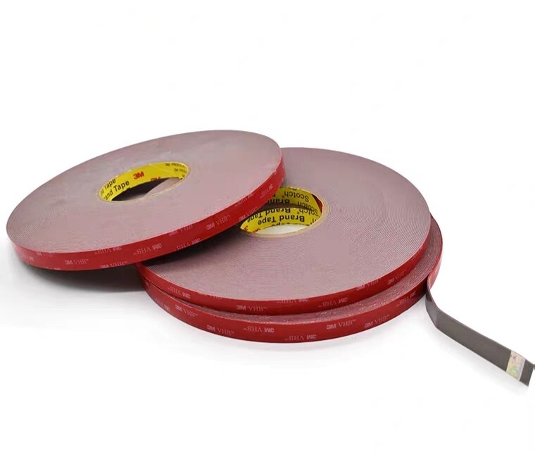 3M5608A-GF red - bottom white gray glue VHB foam double side tape 0 8 thickness can be arbitrarily customized
