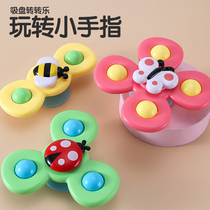 Cartoon sucker turn to turn the flower baby dining chair refers to the rotating tip gyro infant educational toy