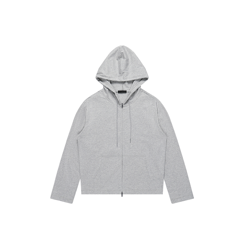 Plus No Logo「Wind Gauze Zipper Cover-Up」Pure Cotton/Lenzing Lyocell Sun Protection Hoodie Lightweight Jacket
