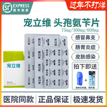 Hanwei Chong Shi Chong Liwei Cephalexin Tablets Pet Anti-inflammatory Cold Medicine Dog Cat Skin Disease 75 300 600mg