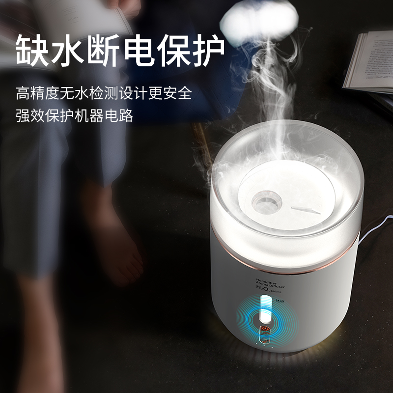 Jellyfish Air Humidifiers Add Water Large Capacity Home Office Desktop