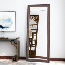Lane) New Chinese retro dressing mirror landing full body fitting mirror wall hanging home large mirror