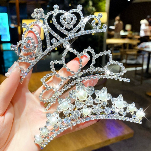 Детская тиара, заколка для волос для принцессы, аксессуар для волос, корона