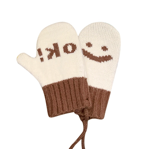 Детские демисезонные зимние флисовые удерживающие тепло милые перчатки для раннего возраста подходит для мужчин и женщин