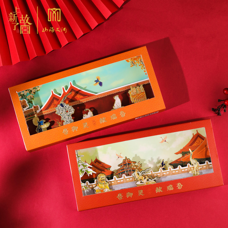 On the new Forbidden City Imperial Spirit Xianrui Bookmark set birthday gift gift for customers, student teachers, cultural and creative annual meeting