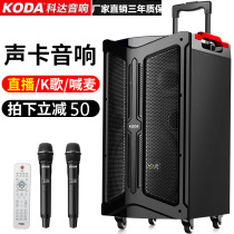 Kodak KD-12F outdoor square dance audio high power mobile Bluetooth wooden lever portable live Speaker