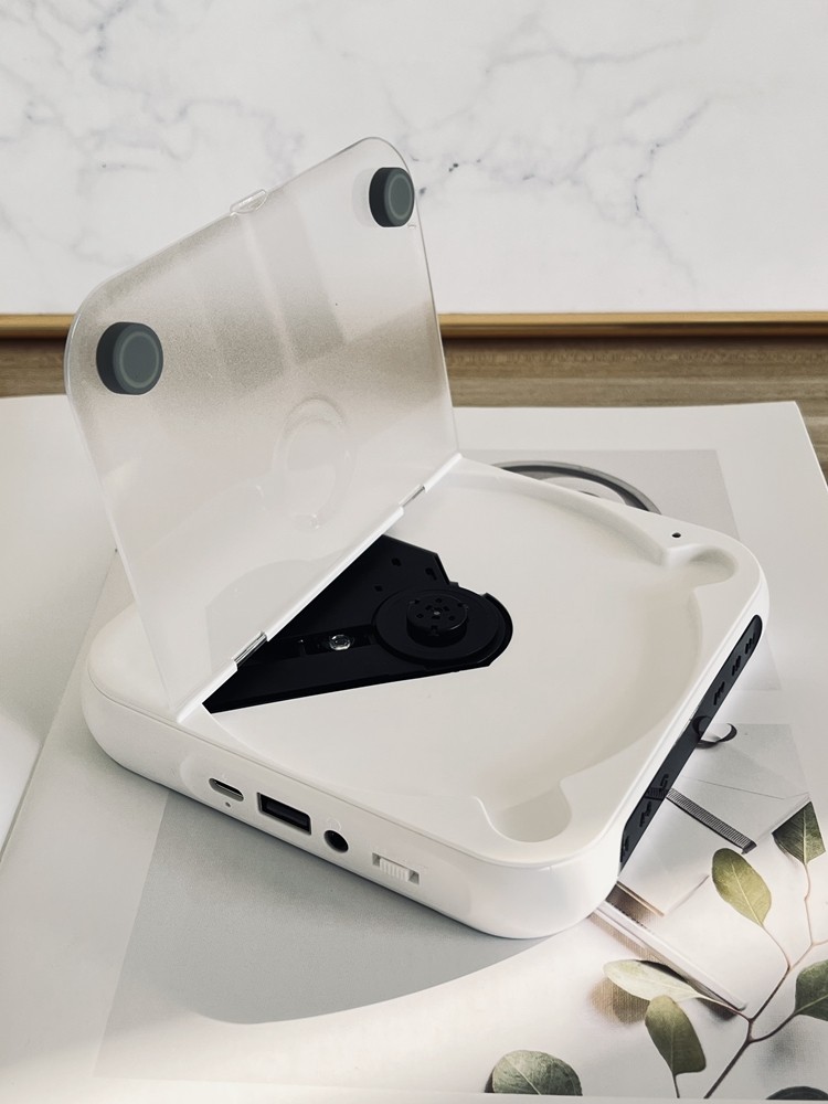 Cd Player, Repeater, Mp3 Player, Portable Music Player for Students, English Listening, Lightweight and Portable, Vinyl Cd Album Mini Player