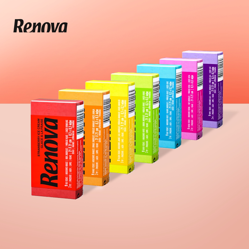 Renova Portugal Colour scented paper handkerchief napkin with napkins portable face towels with 6 packs