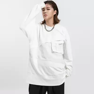 TOXIC Autumn Sweater niche design sense long version thin tide ins early autumn chic top loose oversize