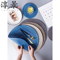 Placemat waterproof and anti-rape mat Insulation mat Household American light luxury anti-scalding pot mat coaster ins wind Western mat