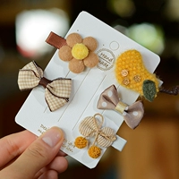 Литературный коричневый желтый (плоский клип)