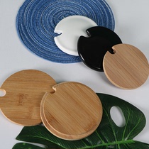 Ceramic universal mug accessories with notch cup lid Round universal teacup lid Porcelain cup Water cup Single sale lid Porcelain