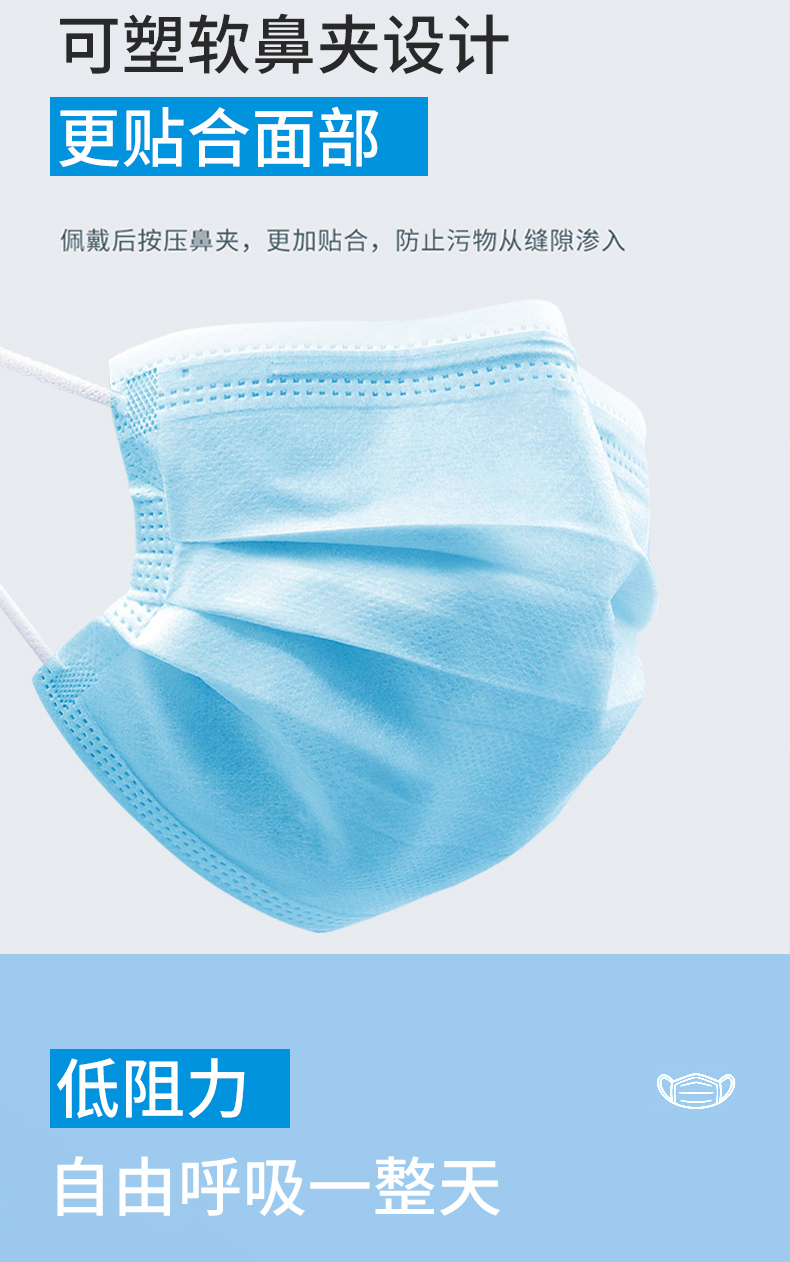 MaincareBio 一次性医用级口罩 防病毒 100只 图9