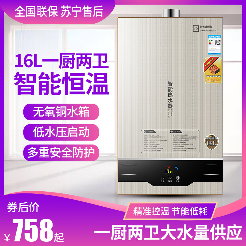 Japan Sakura instant heat gas water heater Household gas strong exhaust constant temperature gas liquefied gas water heater