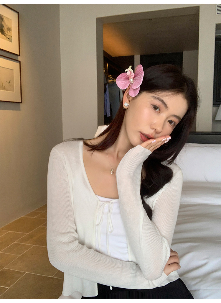 Топы/майки pusumede 白色针织吊带小背心女带胸垫外穿短款内搭美背无袖上衣