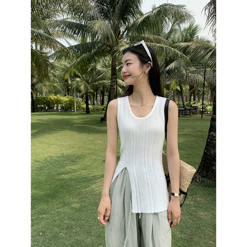 pusumede Рубашка с разрезом u-neck neckess