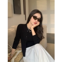 Черный кардиган