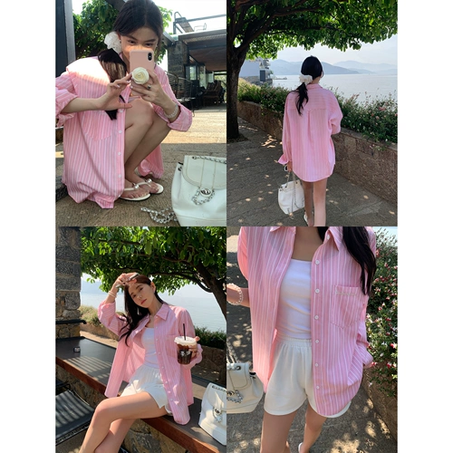 pusumede Осенняя дизайнерская рубашка для отдыха, в корейском стиле, оверсайз