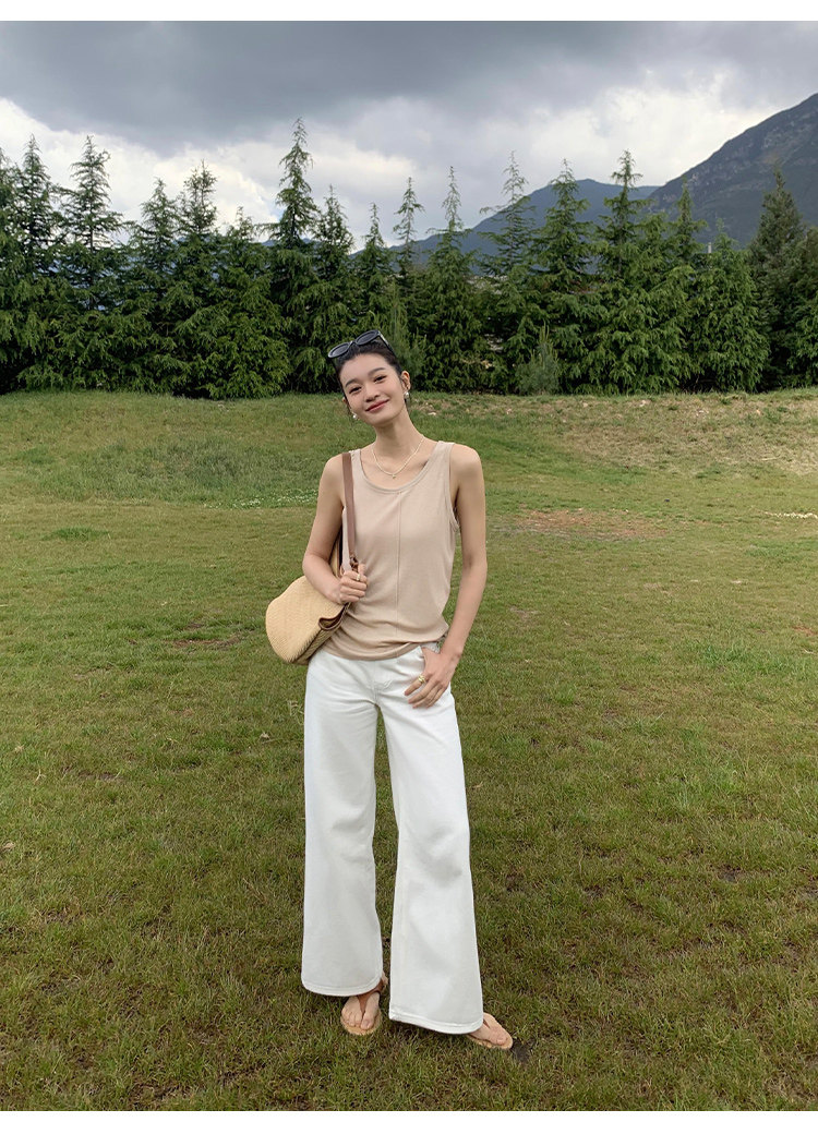 Топы/майки pusumede 复古性感露背吊带背心女夏季外穿宽松慵懒休闲无袖上衣