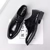 Winter Suit Leather Shoes for Men, Business Formal Wear, Genuine Leather, Soft Sole, British Style, Soft Leather, Casual Wedding Groom Derby Shoes