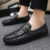 Winter Breathable Loafers for Men, Slip-On British Casual Leather Shoes, Soft-Soled Versatile Loafers for Young People