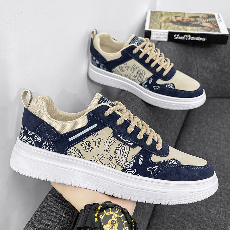 2025 New Men's Shoes Winter Breathable Canvas Shoes Men's Low-Top Trendy Versatile Student Lace-Up Casual Sports Sneakers