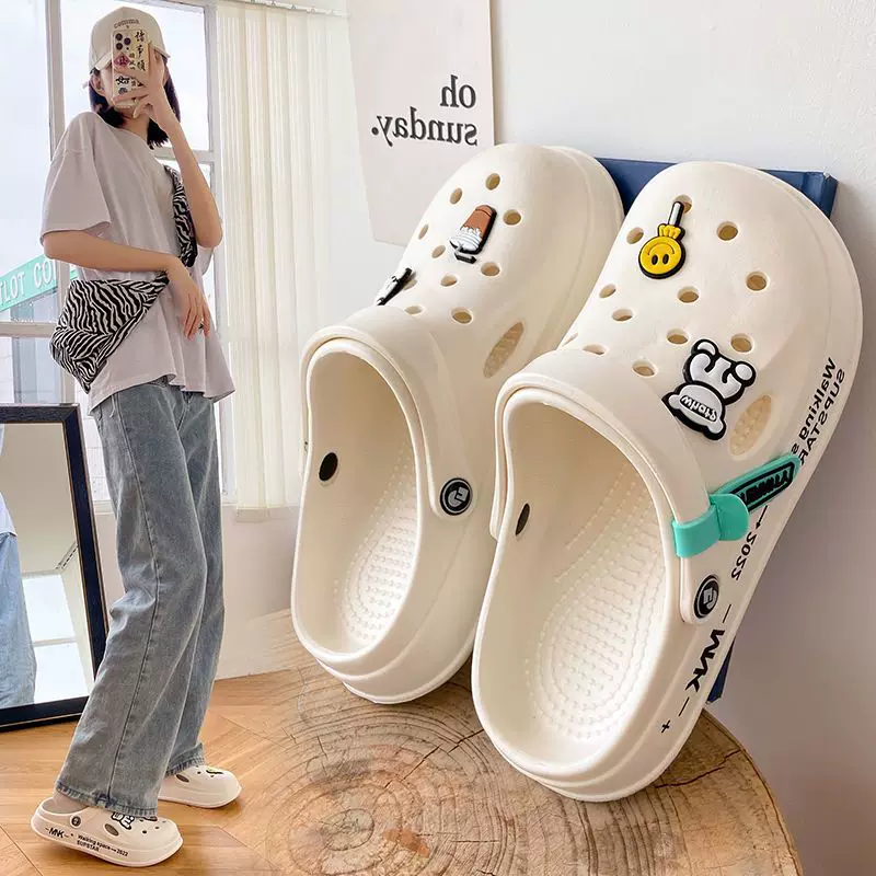 Пляжные сандалии (Crocs) дышащие, противоскользящие, дезодорирующие, унисекс 36–45