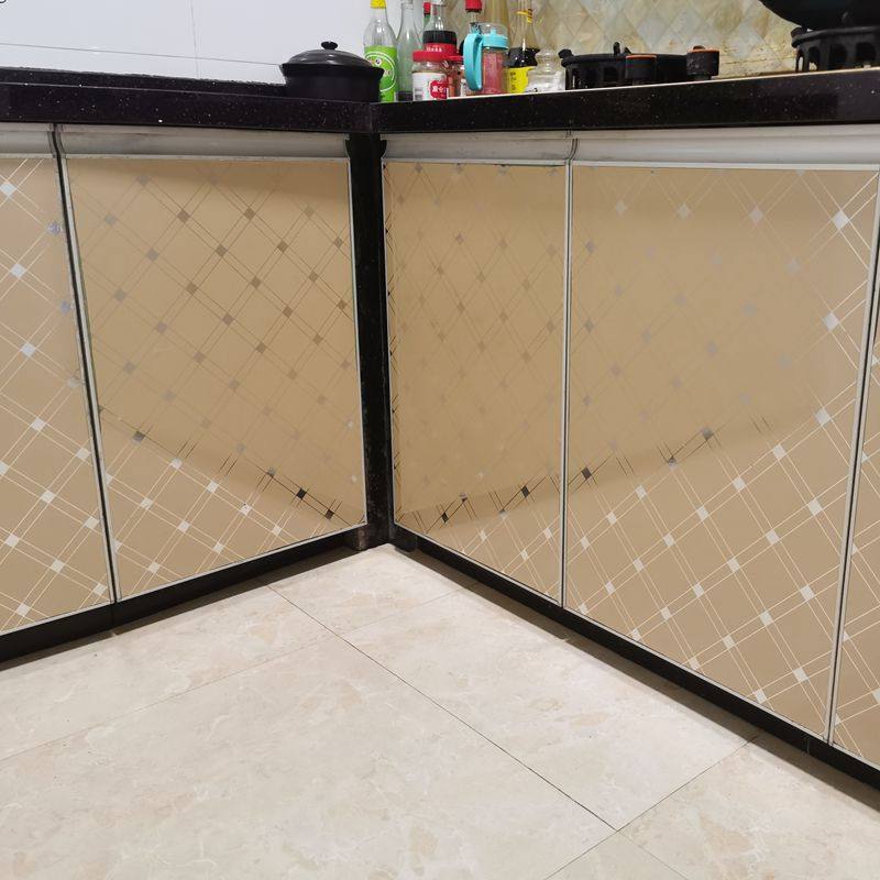 Cabinet door refurbished stickers self-adhesive kitchen oil-proof glass hanger color sticker thickness waterproof shoe cabinet door