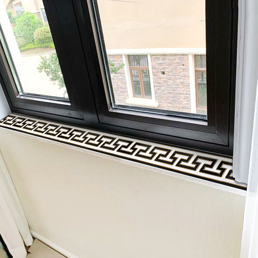 Window sill Balcony Side Stickers Sunscreen Floating Window Top waterproof window wrapping edge Decorative Self-adhesive Living-room Corridor Ground