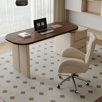 Modern simple desk solid wood multi-layer board medical beauty desk bedroom computer table beauty salon living room small writing desk