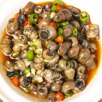 Spicy flavored snail cooked food 500g commercial fried snails for hotels and restaurants semi-finished ingredients ready to eat in bags