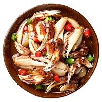 Spicy crab claws ready-to-eat canned fish sauce small seafood raw pickled drunken crab claws raw seafood crab legs and feet commercial Zhoushan