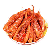 Lingmei grilled squid teppanyaki squid spicy seafood ready-to-eat cooked squid tentacles snack food (4)