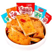 Fresh hand-ground dried tofu Q elastic tender dried tofu spicy dried tofu small package snacks