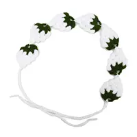 Белая клубника, повязка на голову