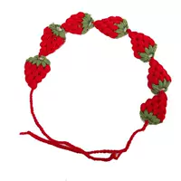 Красная клубника, повязка на голову