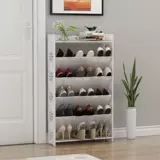 [Sakura Large] Простая наклонная ультратонкая многослойная полка для обуви в европейском стиле, простой шкаф для хранения обуви, пыленепроницаемый