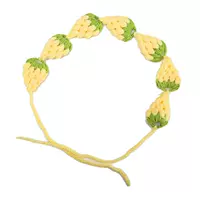 Желтая клубника, повязка на голову