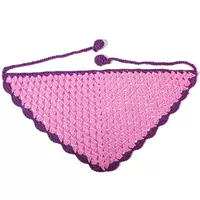 Розово-фиолетовая сиреневая подвеска, шарф