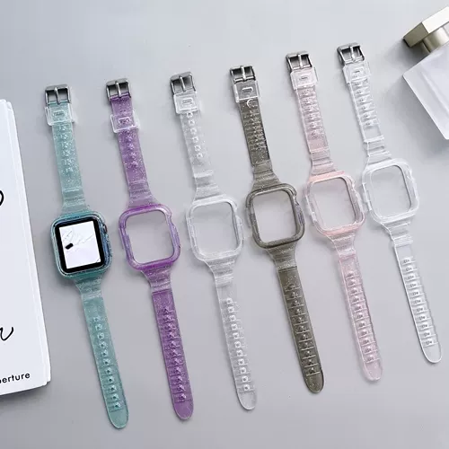 Apple, часы, прозрачный ремешок для часов