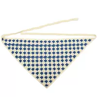 Синий [шарф с треугольными клетками]