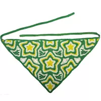 Зеленый [Пентагональный треугольный шарф]