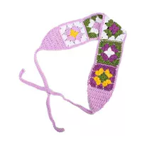 Сиреневая этническая повязка на голову, этнический стиль