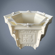 Hexagonal flower pot mold pot king-size model new homemade orchid mold concrete bonsai touch tool household