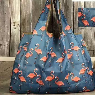 Grandma cartoon folding portable eco-friendly bag handbag waterproof large capacity supermarket storage bag shopping bag shopping bag