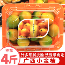 Fresh crispy small kumquat 4 kg gift box containing Rongan slippery kumquat Guangxi sweet kumquat fruit whole box 2