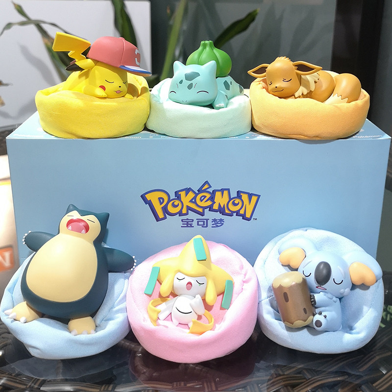 Genuine Pokémon Blind Box Pikachu Kabi Animal Pet Elf Set of Pokémon Orgés Gift