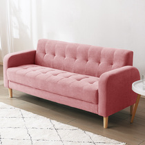 Cloth Sofa Small Household Type Nordic Living Room Bedroom Double Sofa Brief Modern Rental House Net Red small sofa