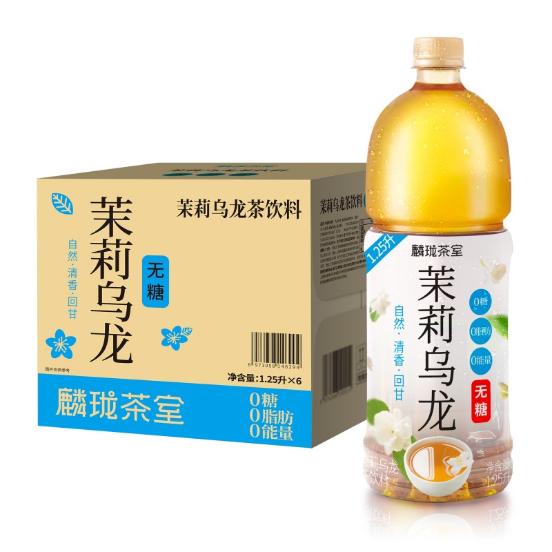 茉莉乌龙茶无糖饮料1.25L*6瓶